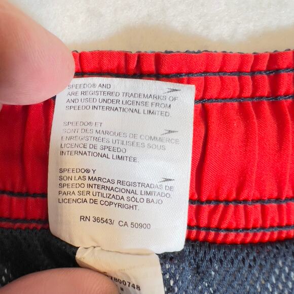 Speedo Bathing Suit Trunks Men's Small Mesh Lined Pockets Drawstring Beach Swim - Picture 12 of 14
